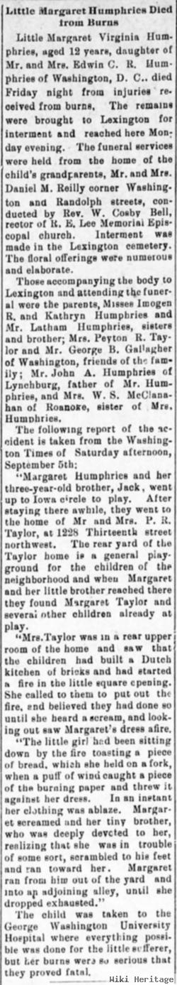 Margaret Virginia Humphries