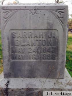 Sarah J Blanton