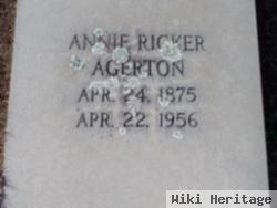 Annie Bell Ricker Agerton