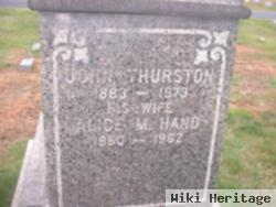Alice M Hand Thurston