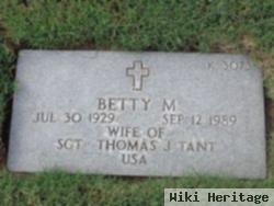 Betty M Tant