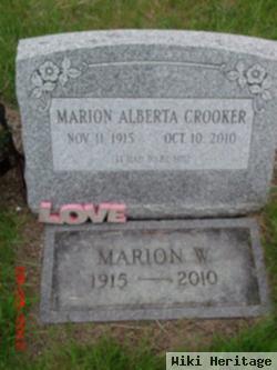 Marion W. Alberta Crooker