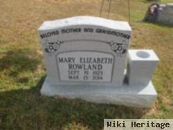 Mary Elizabeth Rowland