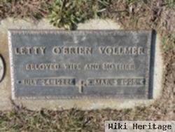 Letty O'brien Vollmer