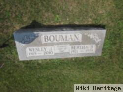 Bertha D. Van Wynen Bouman