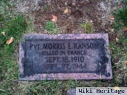 Pvt Morris E. Ransom