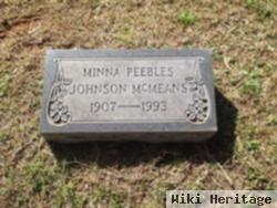 Minna Peebles Johnson Mcmeans