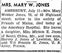 Mary Eva Webber Jones