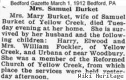 Mary Fluke Replogle Burket