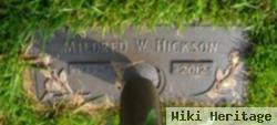 Mildred W Hickson