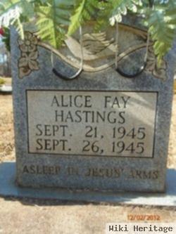 Alice Fay Hastings