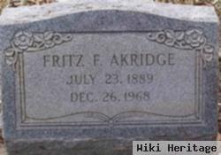 Fritz F Akridge