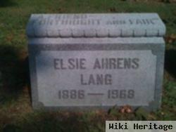 Elsie Ahrens Lang