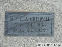 Mrs P.a. Criswell