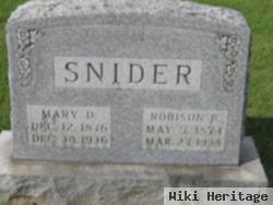 Mary D. Jewell Snider