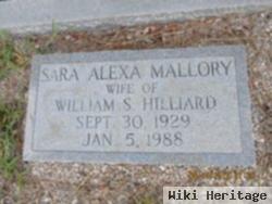 Sarah Alexa Mallory Hilliard