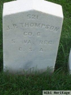 Pvt J P Thompson