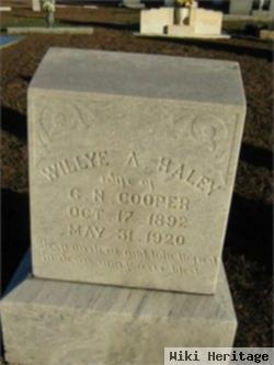 Wilye A. Haley Cooper