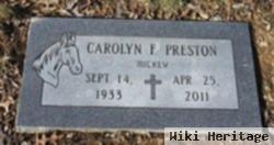 Carolyn F. Franz Preston