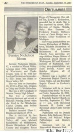 Bernice N. "bernie" Bloom