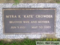 Myra "kate" Carr Crowder