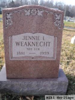 Jennie I Eck Weaknecht