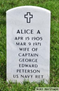 Alice A Peterson