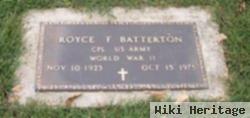 Royce F. "spud" Batterton
