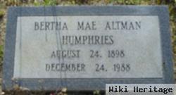 Bertha Mae Altman Humphries