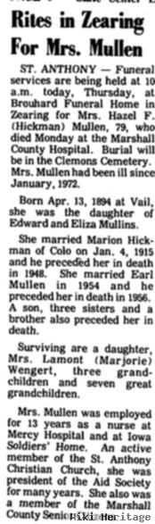 Hazel Fern Mulnix Hickman