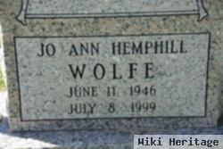 Jo Ann Hemphill Wolfe