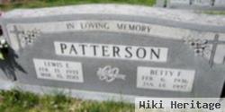 Betty F Patterson