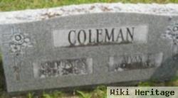 Alvan E Coleman