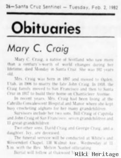 Mary Christina Swan Craig