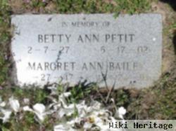 Betty Ann Petit