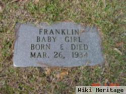 Infant Daughter Franklin