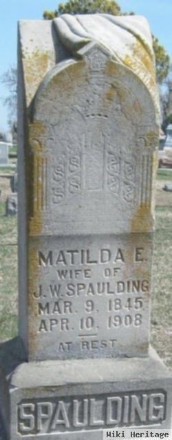 Matilda E Spaulding