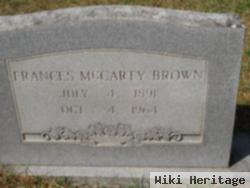 Frances Mccarty Brown