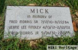 Fred Morris Mick, Sr