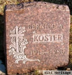 Bernice A Koster