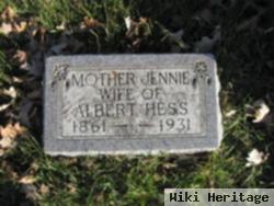 Mary Jane "jennie" Markham Hess