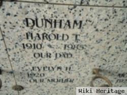 Harold T Dunham