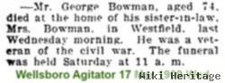 George W Bowman