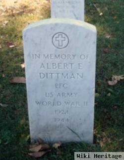 Pfc Albert E. Dittman