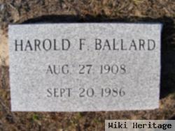 Harold F Ballard