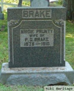 Bertha B. "birdie" Prunty Brake