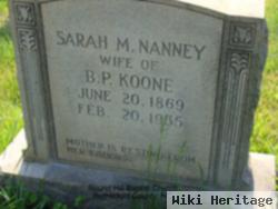 Sarah M. Nanney Koone