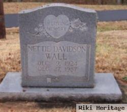 Nettie Ree Davidson Wall