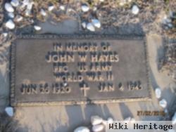 John W Hayes