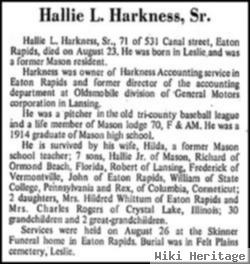 Hallie Leon Harkness, Sr